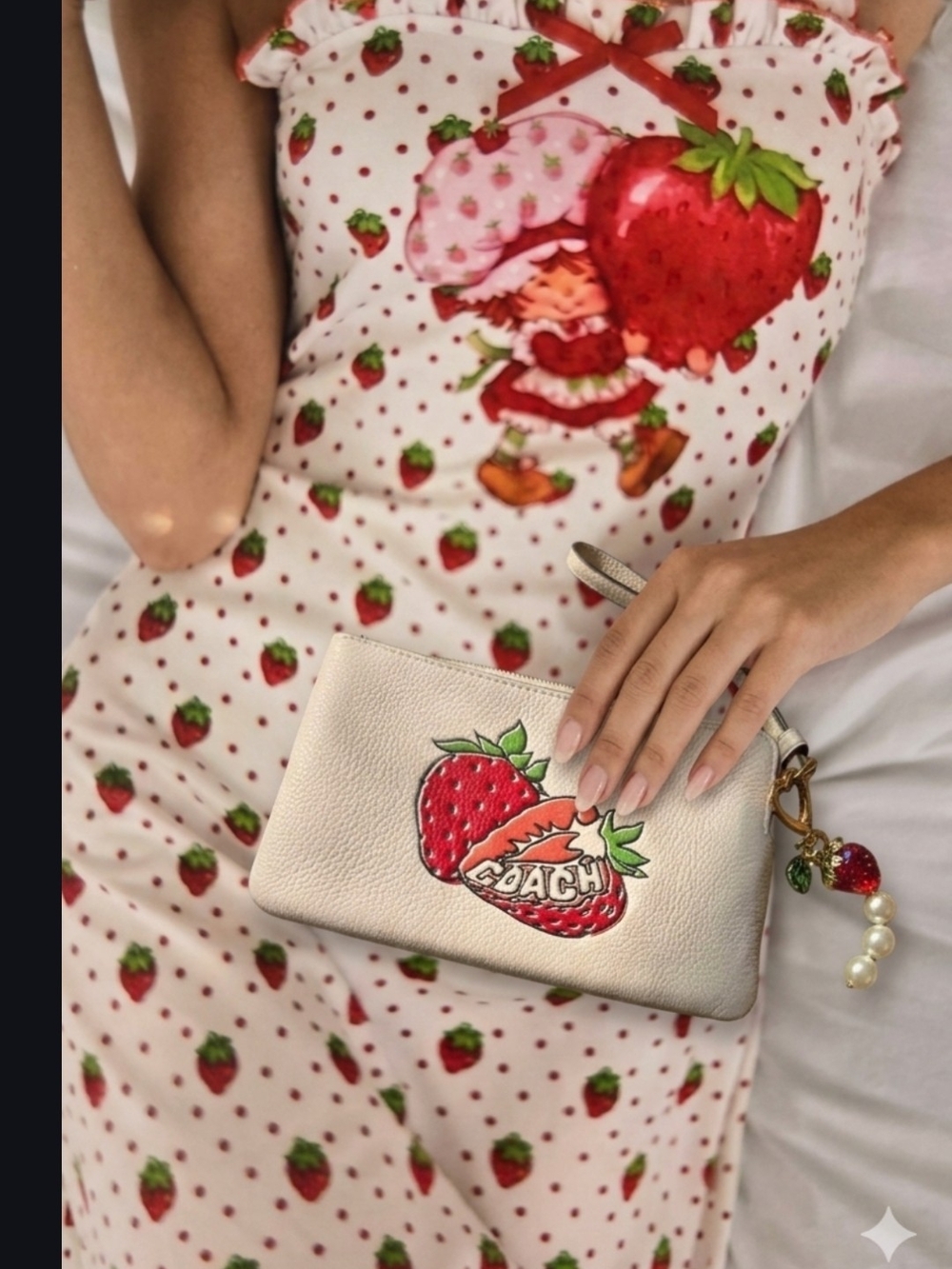 🍓Cute Wristlet With Strawberry Print 🍓